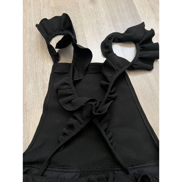 MANGO NWT City Chic Ruffle Black Dress Size XS Side zipper - Picture 5 of 12